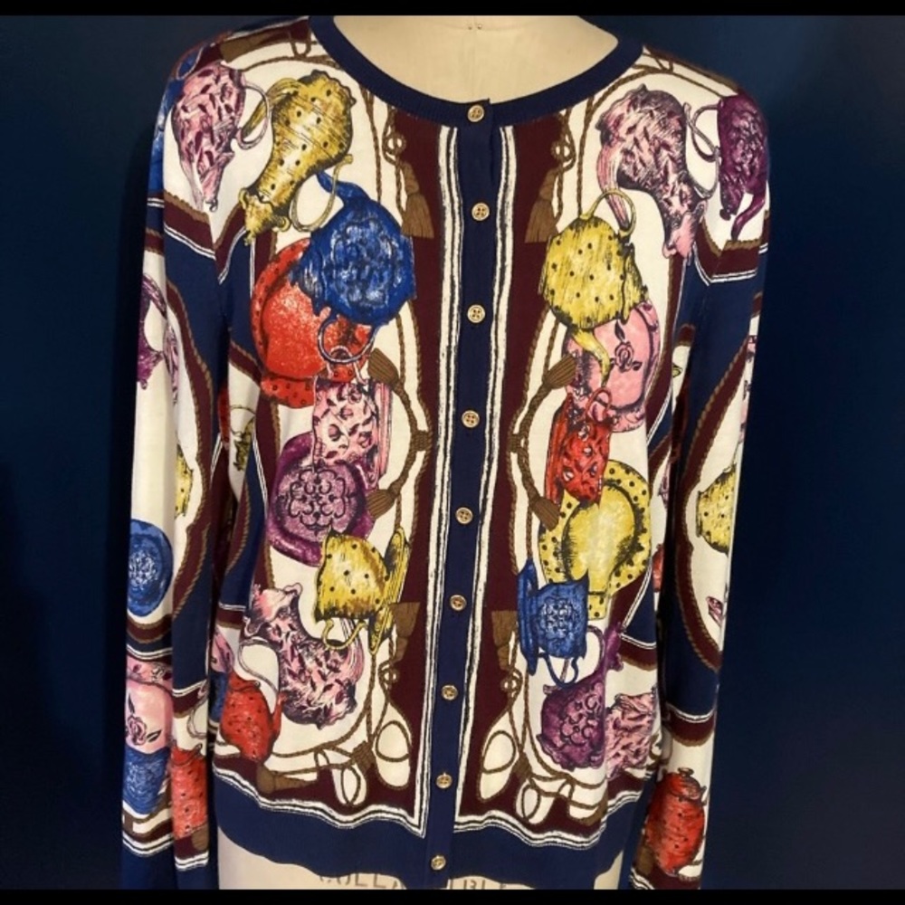 Talbots Teapot Cardigan